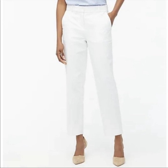 J. Crew Linen-cotton Holland pant in white 2P - Picture 1 of 7